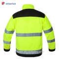 Heißer Verkauf Polycotton High Visibility Ingenieur Workwear Winddicht Gelb Sicherheit Reflektierende Jacke